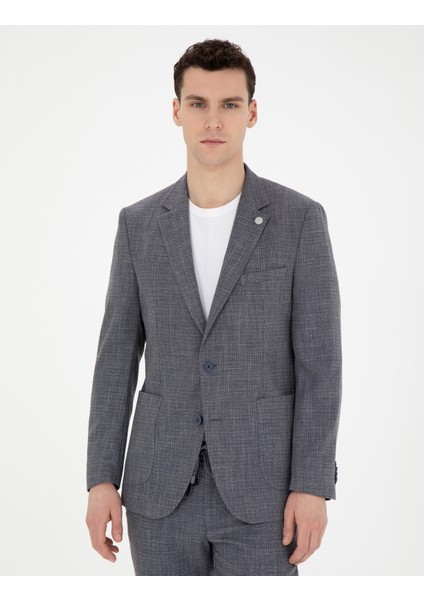 Erkek Lacivert Ex. Slim Fit Takım Elbise 50285298-VR033