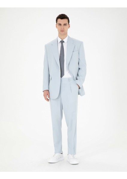 Erkek Açık Mavi Oversize Takım Elbise 50285315-VR003