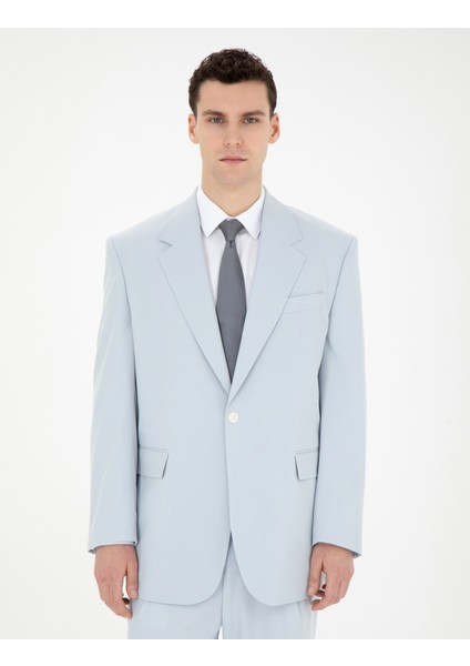 Erkek Açık Mavi Oversize Takım Elbise 50285315-VR003 fiyatları
