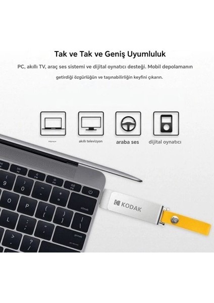 K133 Usb Flash Bellek 256Gb.Yüksek Hızlı 3.1 Usb Flash Bellek Dönüştürücü Hediye