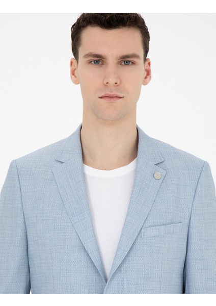 Erkek Açık Mavi Ex. Slim Fit Takım Elbise 50285298-VR003