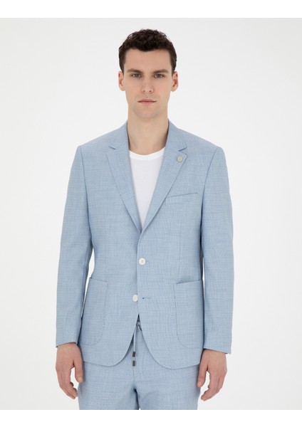 Erkek Açık Mavi Ex. Slim Fit Takım Elbise 50285298-VR003
