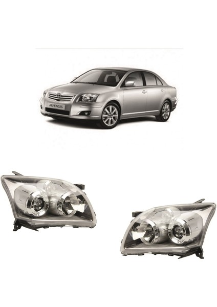 Toyota Avensis Sağ-Sol Far Lambası Takımı Xenonlu Tip 2006-2009