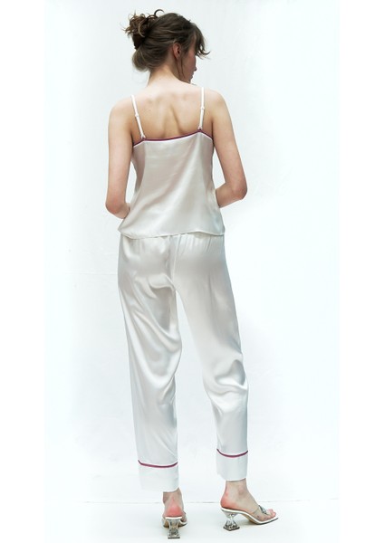 Beyaz Renk Askılı Pijama Takımı modelleri