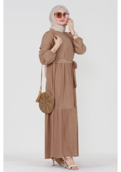 Şura Fitilli Tesettür Elbise-Vizon modelleri