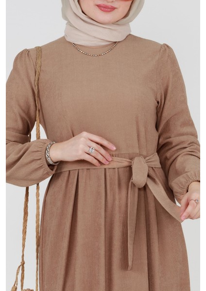 Şura Fitilli Tesettür Elbise-Vizon fırsatları