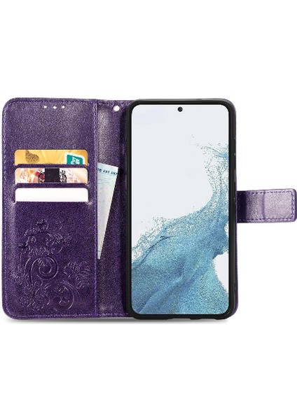 Samsung Galaxy S23 Dört Yapraklı Yonca Zarif Iş Çevirme Telefon Kılıfı (Yurt Dışından) indirimleri