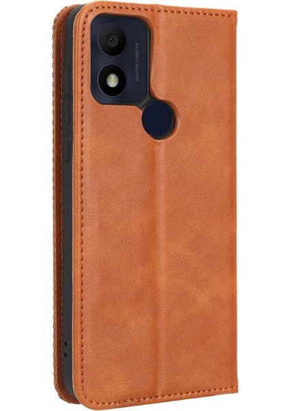 Tcl 305I Manyetik Kapatma Cüzdan Pu Deri Için Telefon Kılıfı (Yurt Dışından)