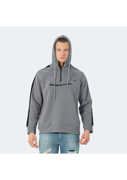 KLEMENT IN Erkek Slim Fit Sweatshirt Koyu Gri