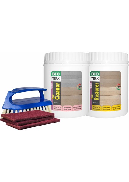 Bıo-Teak Care Kıt / Powder (2 x 1 kg) 2 Aşamalı Konsantre - Toz Teak Bakım Seti
