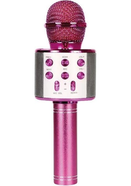 Bluetooth Karaoke Mikrofon Pembe MCF-10