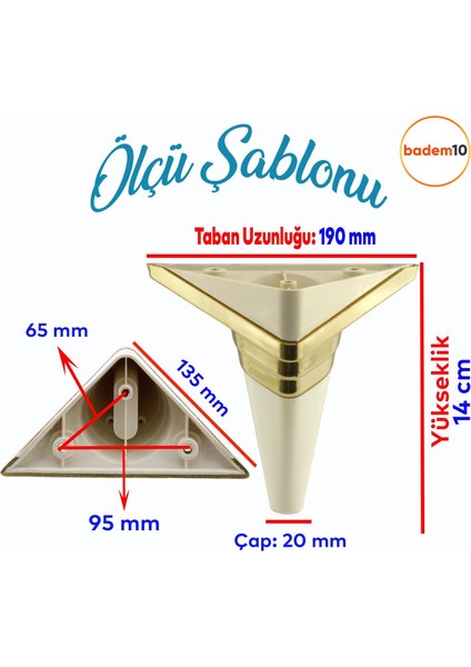 Golden Köşe Lüks Mobilya Grubu Kanepe Sehpa Tv Ünitesi Koltuk Ayağı 14 cm Krem Altın Baza Ayakları fiyatları