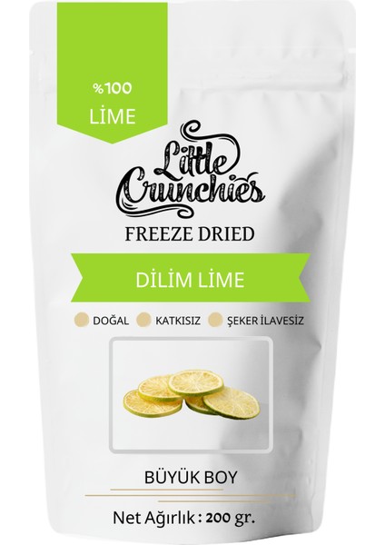 Freeze Dried Dilim Lime - 200 Gr. - Büyük Boy - Dondurularak Kurutulmuş