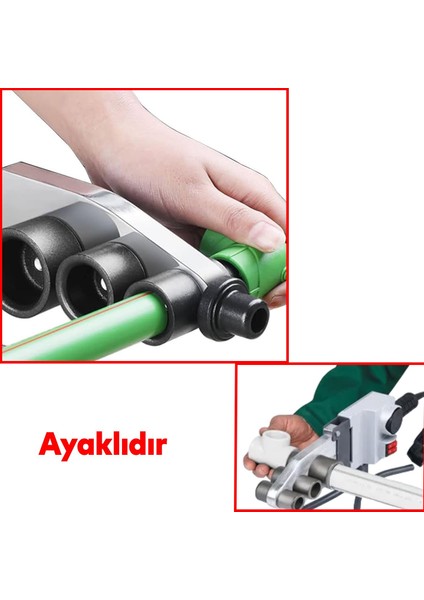Euromax Metre Terazi Plastik Boru Kaynak Kesme Aleti Makinesi 1500 W Endüstriyel Makina Pafta Seti fiyatları