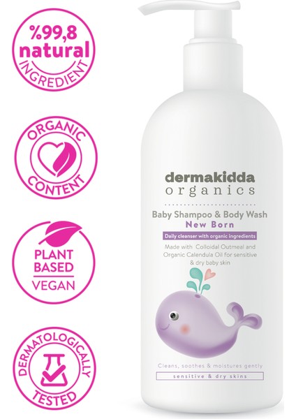 Dermakidda Organics Yenidoğan Bebek Şampuanı