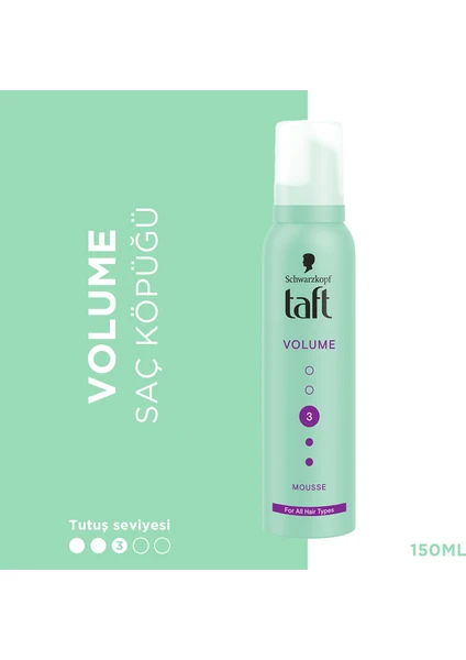 TAFT TRUE VOLUME KÖPÜK 150ML 1 ADET  SAÇ KÖPÜĞÜ