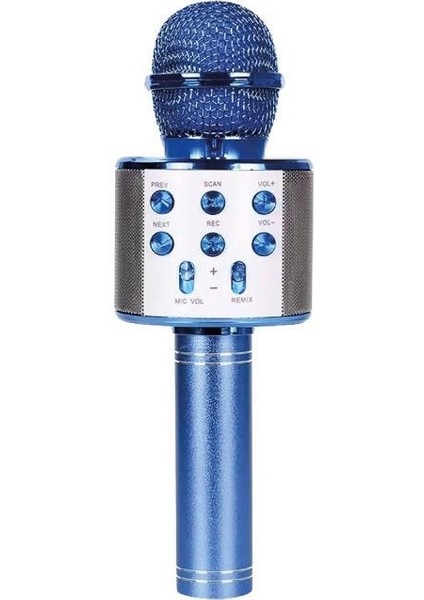 Bluetooth Karaoke Mikrofon Mavi MCF-10