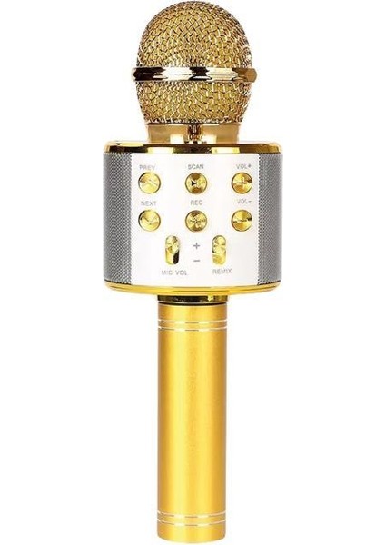 Bluetooth Karaoke Mikrofon Gold MCF-10