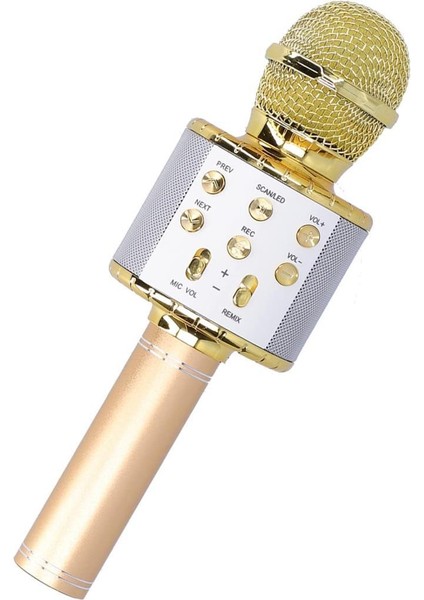 Bluetooth Karaoke Mikrofon Gold MCF-10