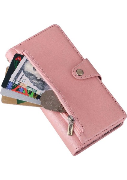 Samsung Galaxy A02S Manyetik Deri Kart Tutucu Fermuar Cüzdan (Yurt Dışından) fırsatları