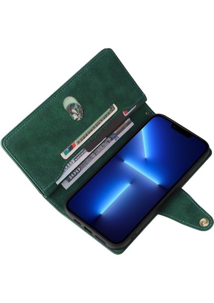 El Kayışı Fermuar Cüzdan Kapak ile iphone 13 Pro Kart Tutucu Için Kılıf (Yurt Dışından) modelleri