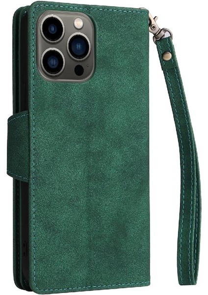 El Kayışı Fermuar Cüzdan Kapak ile iphone 13 Pro Kart Tutucu Için Kılıf (Yurt Dışından) indirimleri