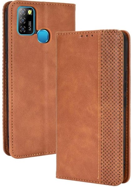 Infinix Akıllı 5 Cüzdan Manyetik Kapatma Pu Deri Için Kılıf (Yurt Dışından)