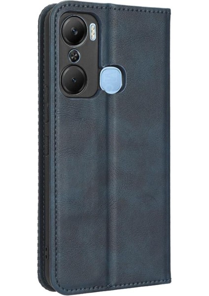 Infinix Sıcak 12 Pro Cüzdan Manyetik Kapatma Pu Deri Kılıf (Yurt Dışından)