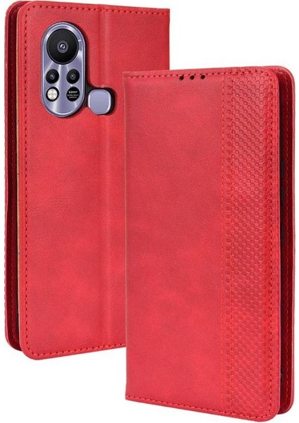 Infinix Sıcak 11S Cüzdan Manyetik Kapatma Pu Deri Kılıf (Yurt Dışından)