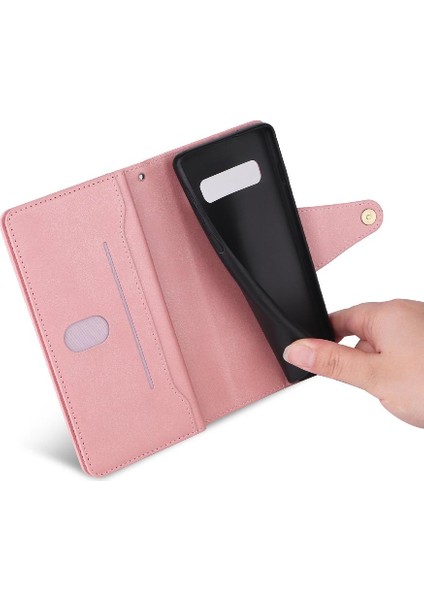 Samsung Galaxy S10 Kart Tutucu Fermuar Cüzdan Kapak El ile (Yurt Dışından) modelleri