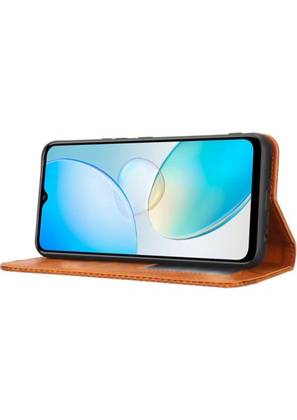 Infinix Sıcak 12 Pro Cüzdan Manyetik Kapatma Pu Deri Kılıf (Yurt Dışından)
