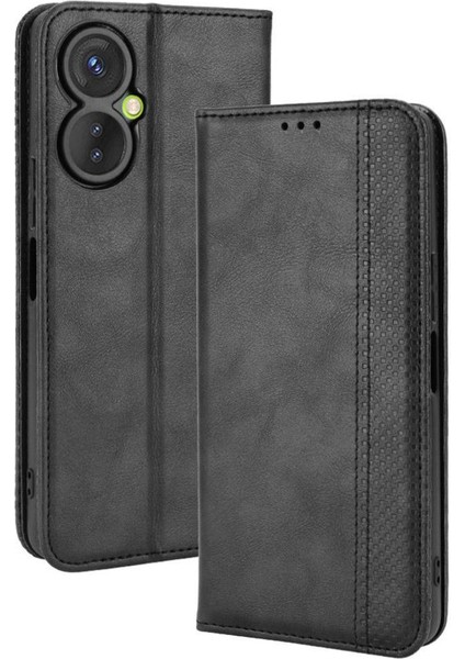 Tecno Spark 9 Pro Manyetik Kapatma Pu Deri Cüzdan Için Kılıf (Yurt Dışından)