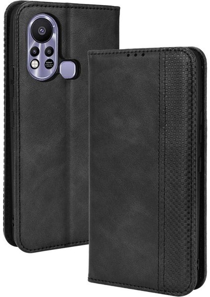 Infinix Sıcak 11S Cüzdan Manyetik Kapatma Pu Deri Kılıf (Yurt Dışından)