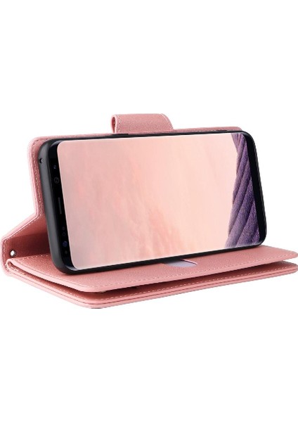 Samsung Galaxy S8 Artı Fermuar Cüzdan Kapak Için Kılıf ile El Kayışı Kartı (Yurt Dışından) modelleri