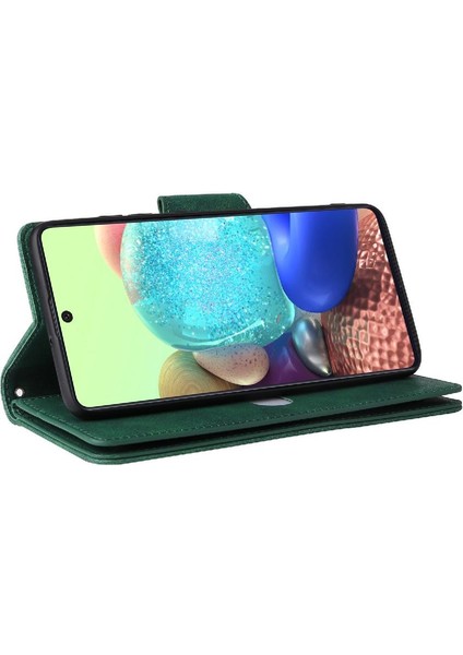 Samsung Galaxy A71 5g Fermuar Cüzdan Kapak Için Kılıf ile El Kayışı Kartı (Yurt Dışından)