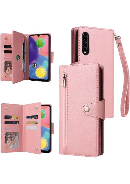 Samsung Galaxy A70/AHAND Kart Tutucu Fermuar Cüzdan Kapak Için Kılıf ile El (Yurt Dışından)