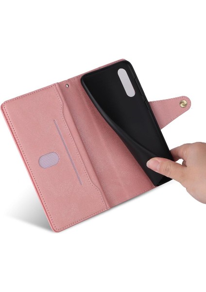 Samsung Galaxy A70/AHAND Kart Tutucu Fermuar Cüzdan Kapak Için Kılıf ile El (Yurt Dışından) modelleri