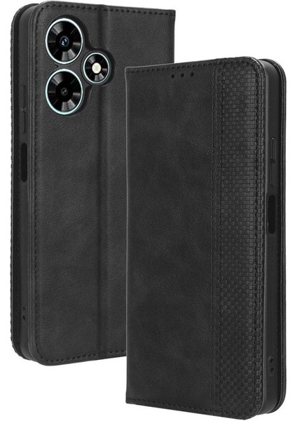 Infinix Sıcak 30 Oynamak Için Kılıf Manyetik Kapatma Cüzdan Pu Deri (Yurt Dışından)
