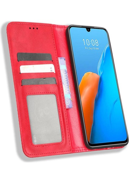 Infinix Not 12 Pro 4g Pu Deri Manyetik Kapatma Cüzdan Için Kılıf (Yurt Dışından)