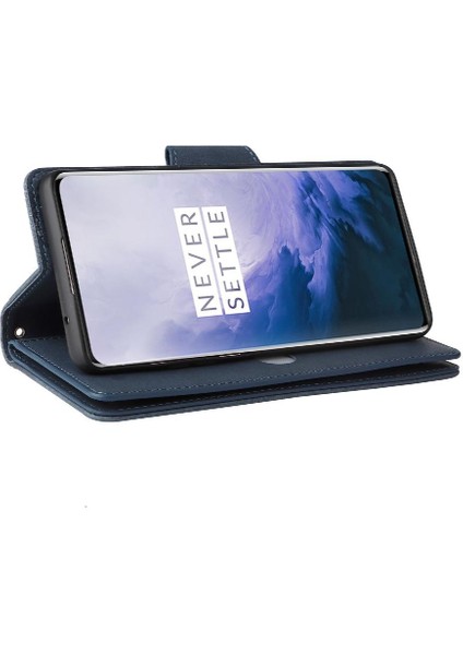 Oneplus 7 Pro Için Kılıf El Kayışı Kart Tutucu Kapak ile Manyetik Deri (Yurt Dışından)