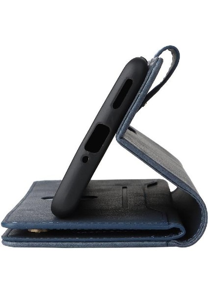 Oneplus 7 Pro Için Kılıf El Kayışı Kart Tutucu Kapak ile Manyetik Deri (Yurt Dışından)