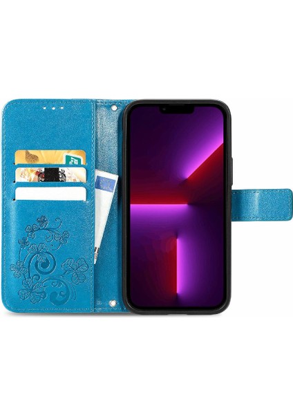 Iphone 13 Için Kılıf Mini Zarif Iş Kapak Kapak Kısa Kayış Dört (Yurt Dışından)