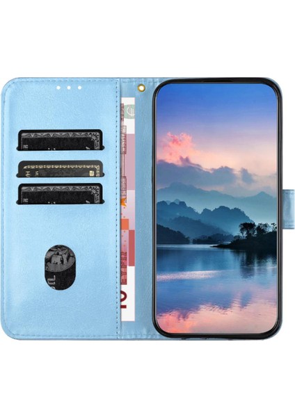 Telefon Kılıfı Için Huawei Y9 Başbakan 2019 Litchi Desen Flip Folio Pu Deri (Yurt Dışından)