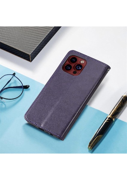 Iphone 15 Için Kılıf Pro Kısa Kayış Kapak Çevirin Zarif Iş Deri (Yurt Dışından)