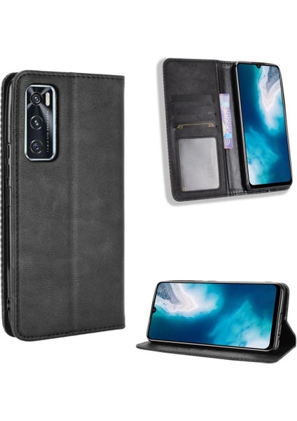 Vivo V20 Se Pu Deri Manyetik Kapatma Cüzdan Için Kılıf (Yurt Dışından)