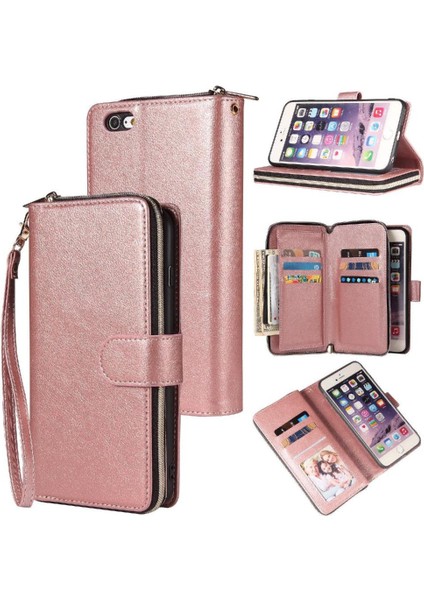 Iphone 6/6s Fermuarlı Cep Flip Kapak El Kayışı Cüzdan Kılıf (Yurt Dışından)