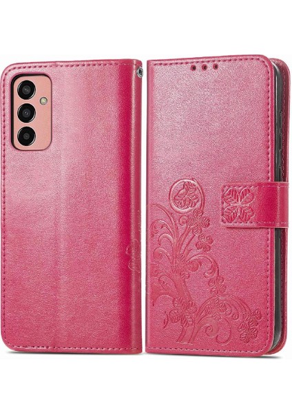 Samsung Galaxy M13 4g Flip Kapak Için Kılıf Zarif Iş Dört Yaprak (Yurt Dışından)