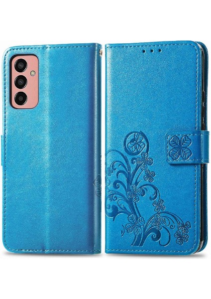 Samsung Galaxy M13 4g Flip Kapak Için Kılıf Zarif Iş Dört Yaprak (Yurt Dışından)