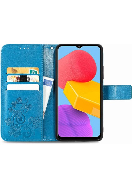 Samsung Galaxy M13 4g Flip Kapak Için Kılıf Zarif Iş Dört Yaprak (Yurt Dışından) modelleri