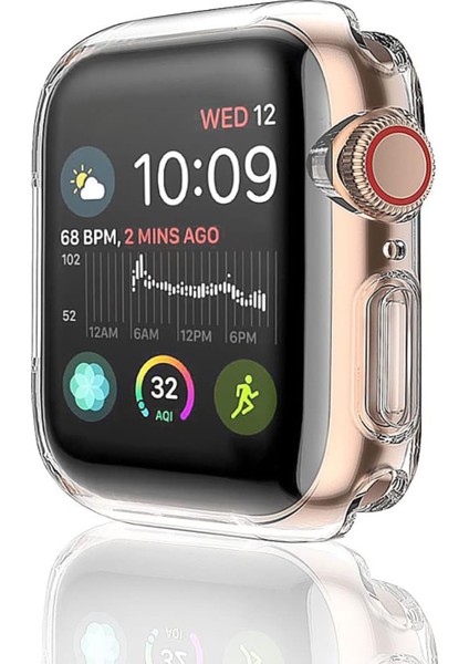 Apple Watch 42 mm Şeffaf Silikon Saat Koruma Kılıfı